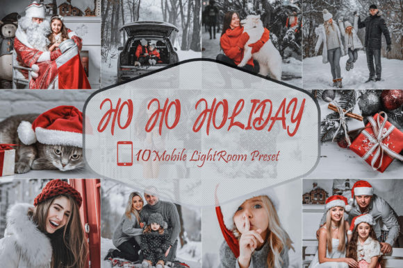 Download 10 Ho Ho Holiday LR Mobile Presets - Mobile Collection